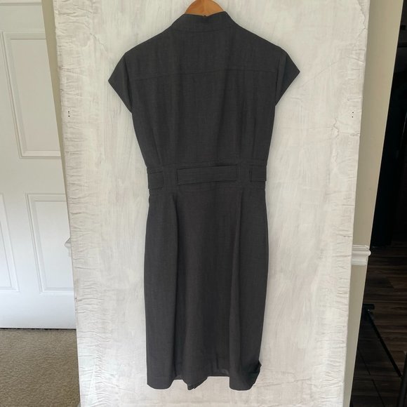 Calvin Klein Button Down Tie Waist Pencil Dress - Picture 5 of 5